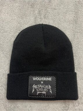Metallica X Wolverine Hat Scholars Winter Beanie Knit Hat Black